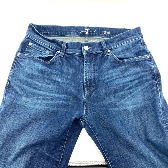 7 For All Mankind Other - 7 For All Mankind Austyn Straight Leg Medium Wash Jeans Men 33x32 5 Pocket Relax
